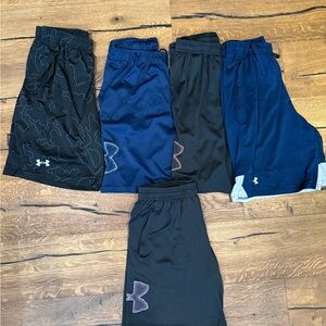 Under Armour Black and Blue Shorts Collection